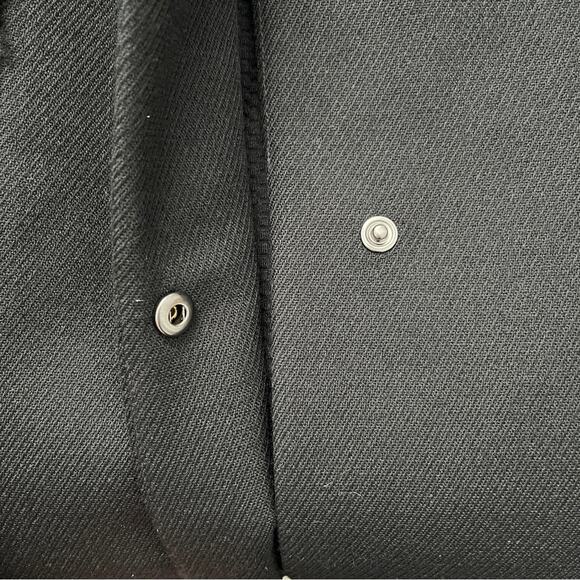 UA Sportswear Weekender black wool blend knit shearling blazer jacket size Small - Picture 10 of 15